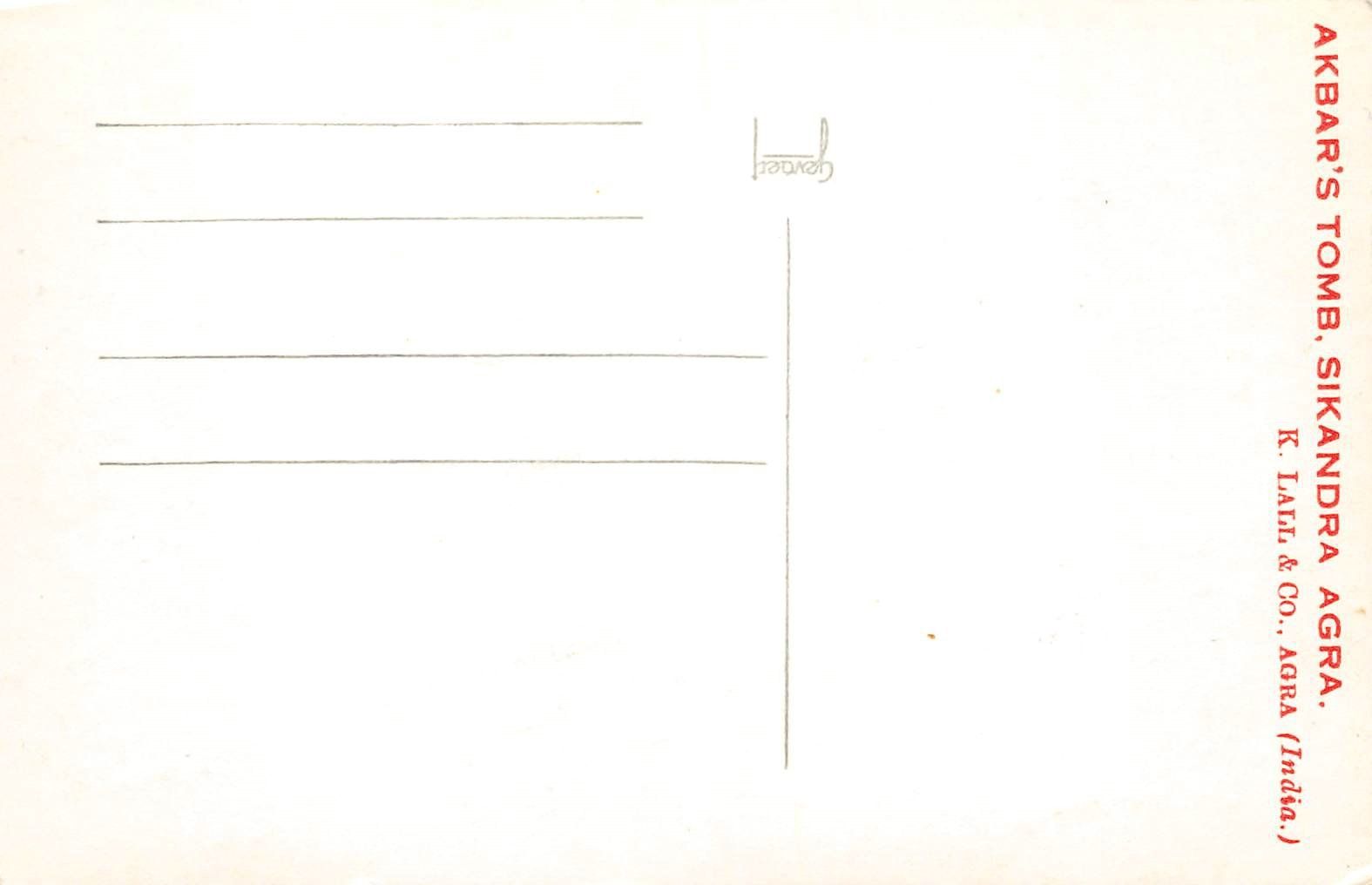 Cartoline postali: 3x Agra, Akbar's Tomb, Sikandra – Usato da Ottikon b.Kemptth. venduto da Neptun1974 1