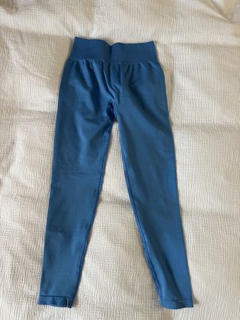 Teveo Timeless Scrunch Leggings in Sommerblau
