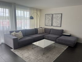 Graues Ecksofa - sehr gemütlich!