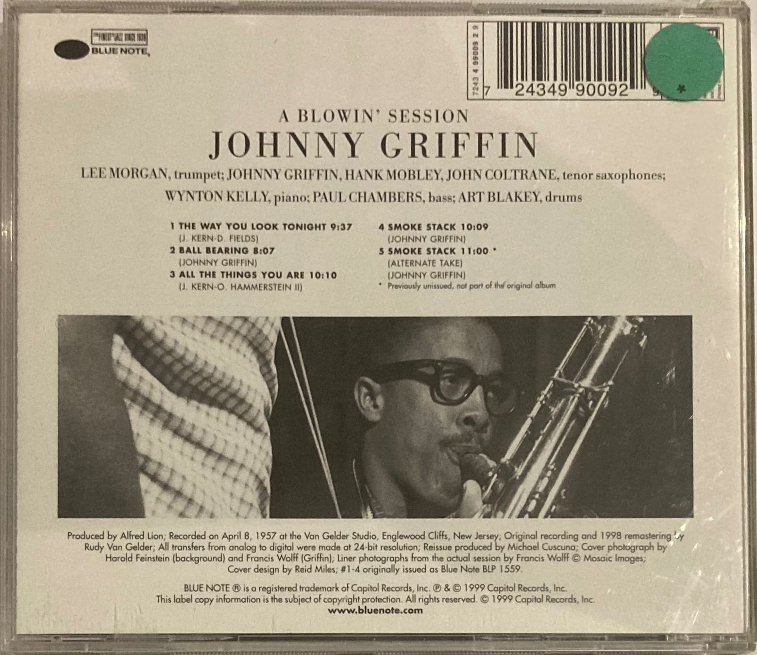 CDs: JOHNNY GRIFFIN - A BLOWIN' SESSION – Gebraucht aus Poliez-Pittet von Newtown-Records 1