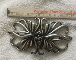 Gürtelschnalle Metall Design Blumen ITALY guter Zustand
