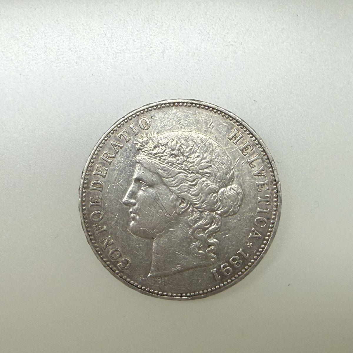 Tutti le monete: 5 Franken 1891 Silber – Usato da Morbio Superiore venduto da Elfenfant