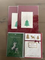 4er Set Weihnachtskarten, verschiedene Sujets, neuwertig! (5