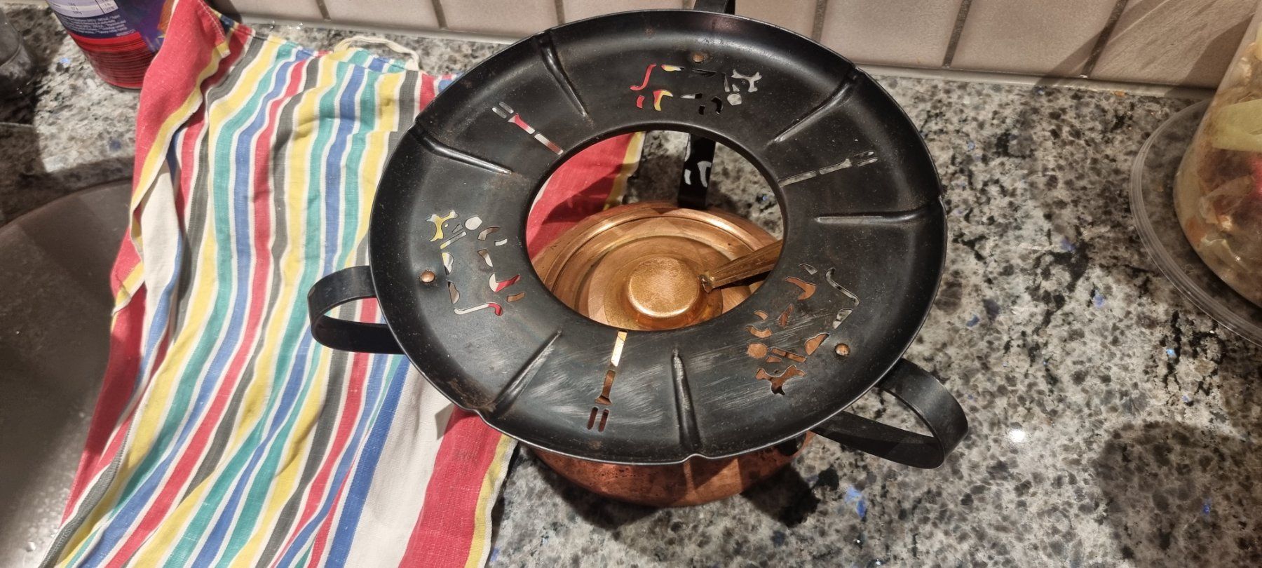 Küchengeräte: Fondue Rechaud mit Brennsprit Tank – Gebraucht aus Grossaffoltern von kaefer14 1