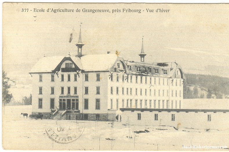 Ansichtskarten: Grangeneuve - Ecole d'Agriculture +1912 – Gebraucht aus Emmenbrücke von teestube