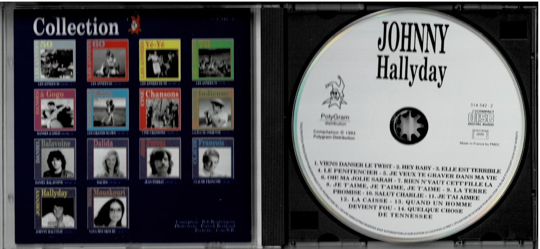 CD: Johnny Hallyday - CD ORIGINAL 1993 - Collection – Usato da Noréaz venduto da Hallyday 2