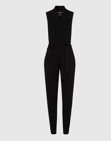 Jumpsuit Les Lunes schwarz ärmellos gebraucht Grösse S