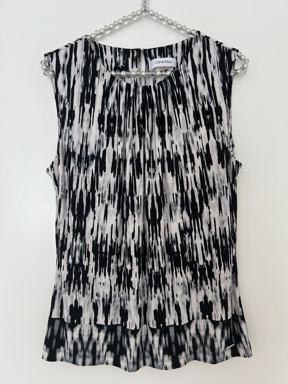 Calvin Klein Camicette: Calvin Klein Bluse, Gr.M, Schwarz/Weiss – Usato da Horn venduto da Resvi