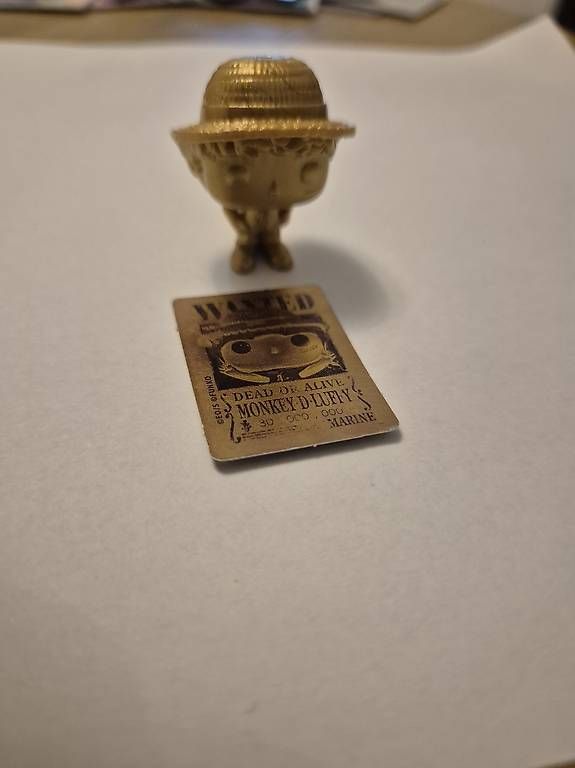 Statuette: Goldene Onepiece Ruffy Wanted Figur. – Nuovo e nell'imballaggio originale da Zürich venduto da xaver.afg 1