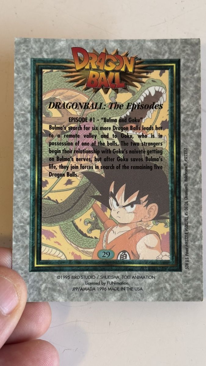 Bandai Carte collezionabili: Dragon Ball - mini set - cartes vintage – Usato da Lausanne venduto da ali_eddine 3