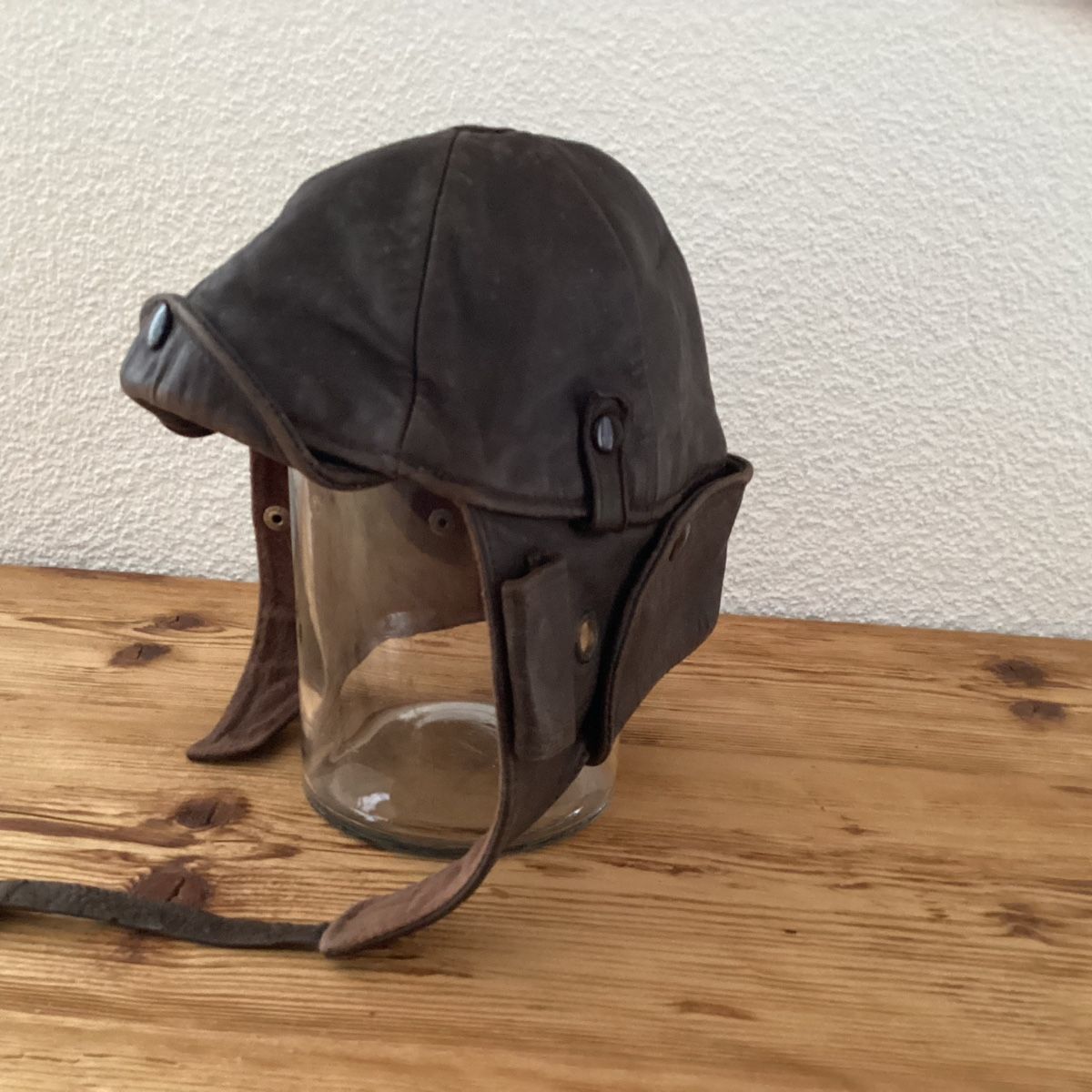 Hüte, Mützen & Caps: Vintage Leder Motorrad Kappe – Gebraucht aus Wassen UR von SABDOM 1