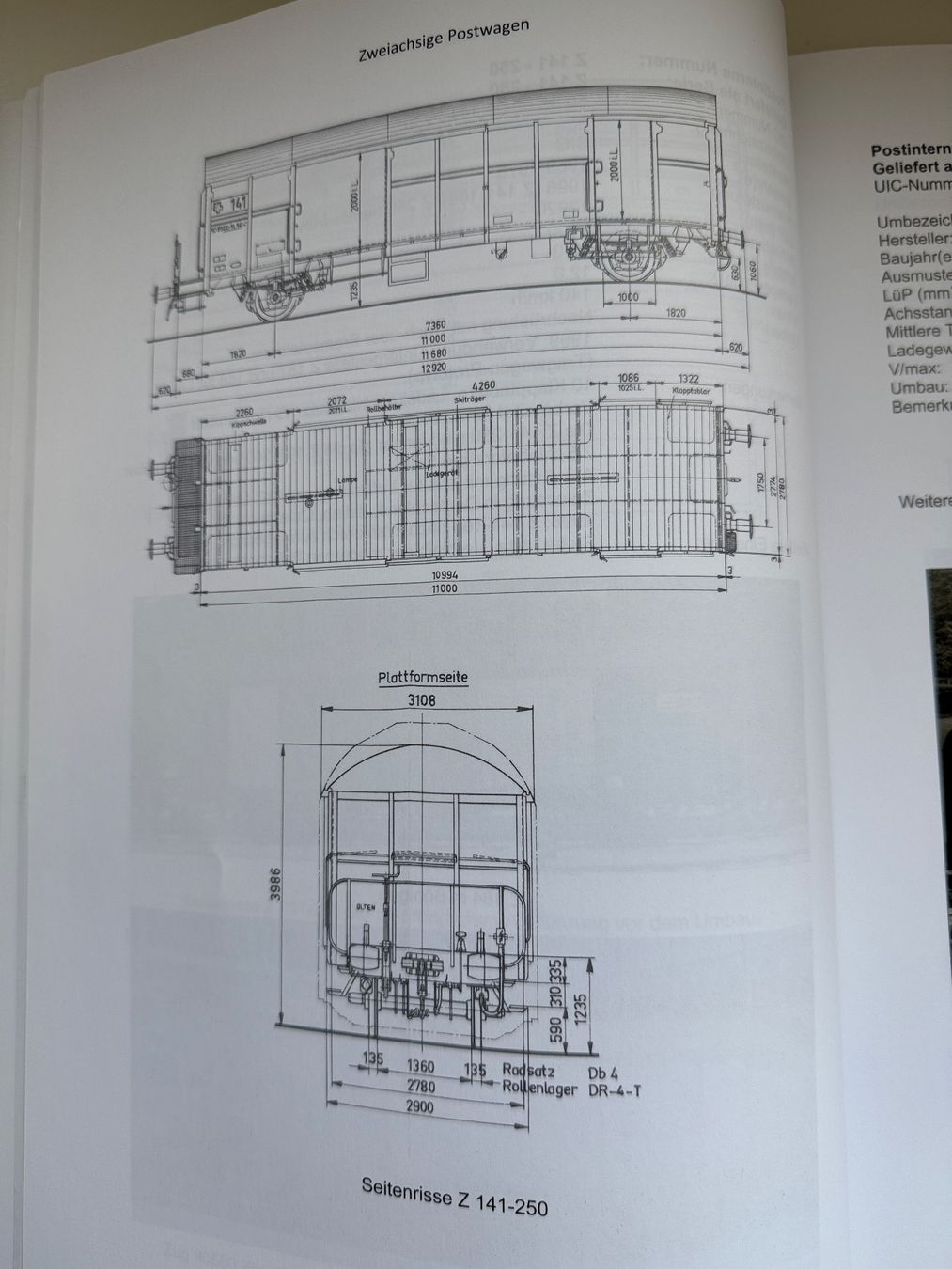 Modellini di ferrovie: TIP-TOP-Modell Postwagen Z2 Nr. 141 mit Rillendach – Nuovo (secondo la descrizione) da Riet (Neftenbach) venduto da Xedos0 8