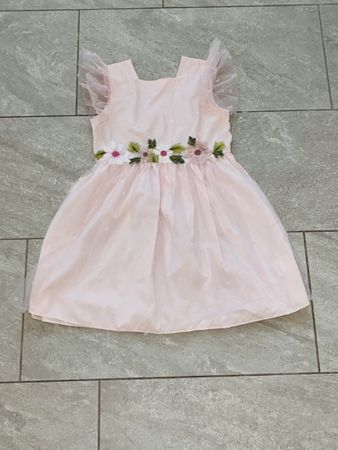 Kleid rosa Blumen Grösse 122 Zustand neu