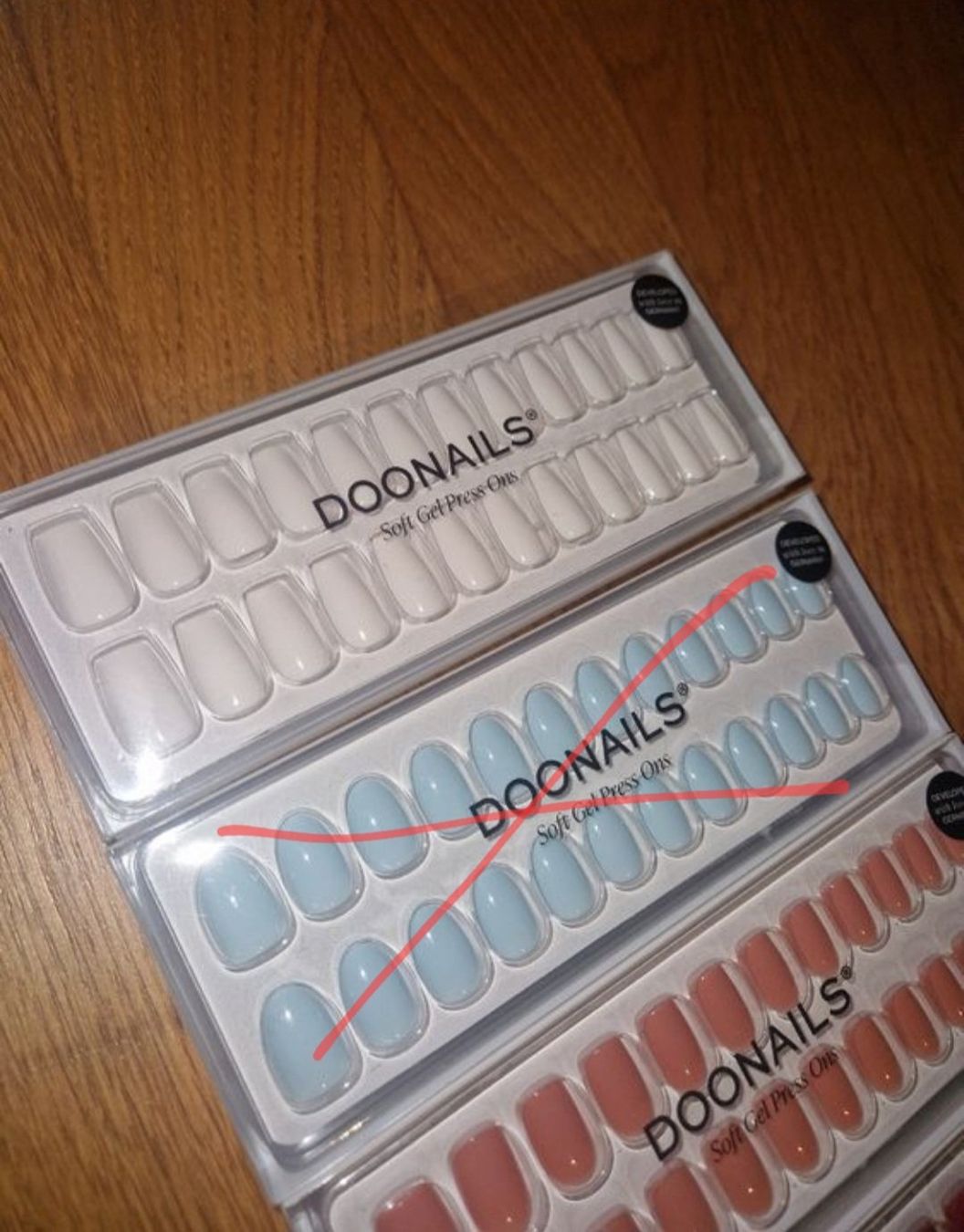 Unghie finte: 3x Doonails Press on Nails in 3 Farben - ungeöffnet – Nuovo (secondo la descrizione) da Fislisbach venduto da mgr_yy8b 1