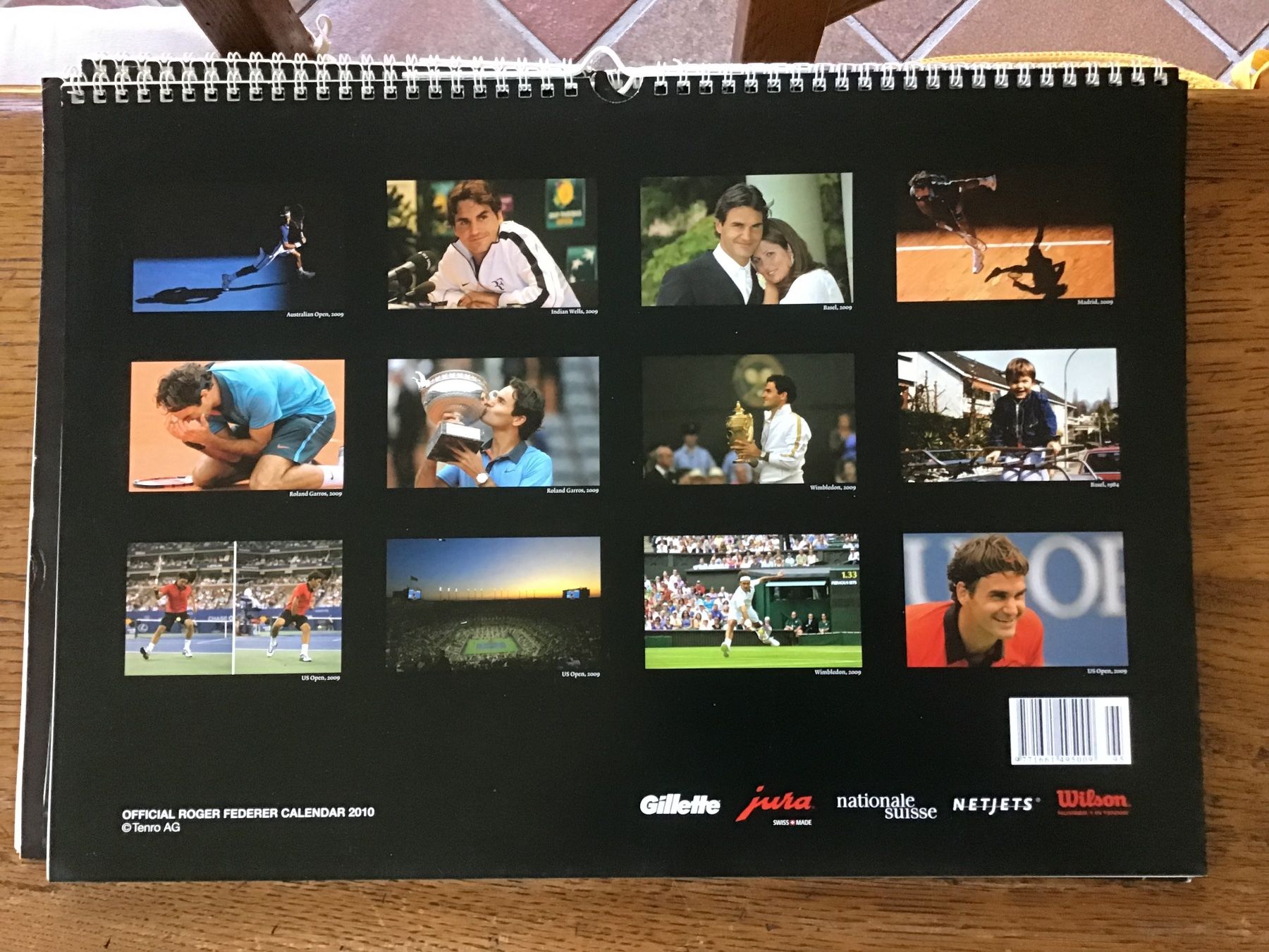 Kalender: Calendrier officiel Roger Federer 2010 – Gebraucht aus Fully von Ruby97 4