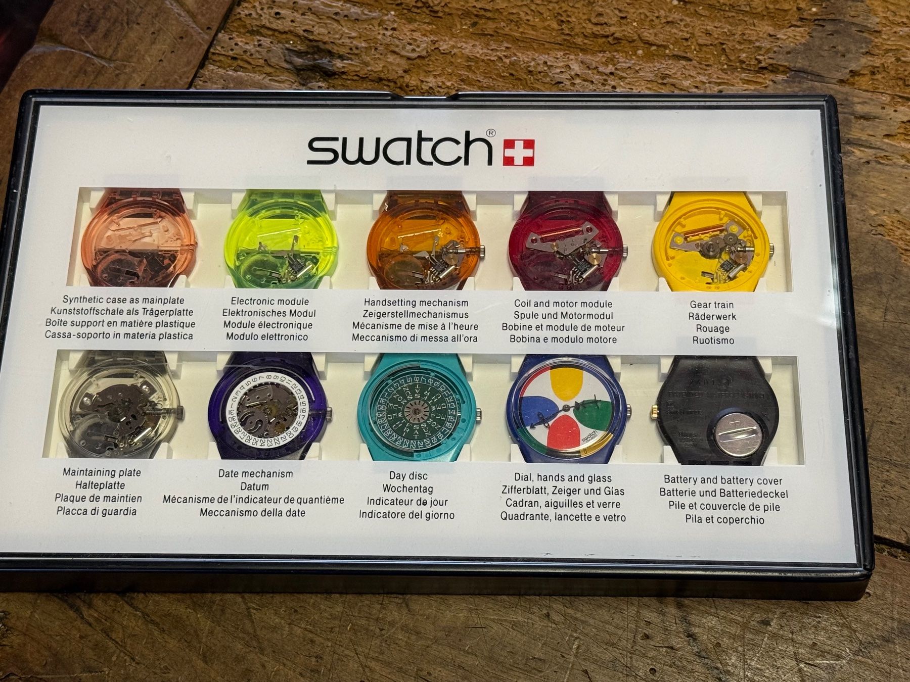 Swatch Uhren: RAR SWATCH 10 Step Production Showcase – Gebraucht aus Bern von Jwpm66