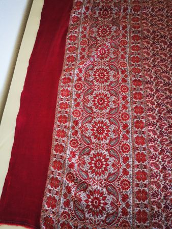 Châle ou étole (dupatta) avec motifs jaal (Cachemire)