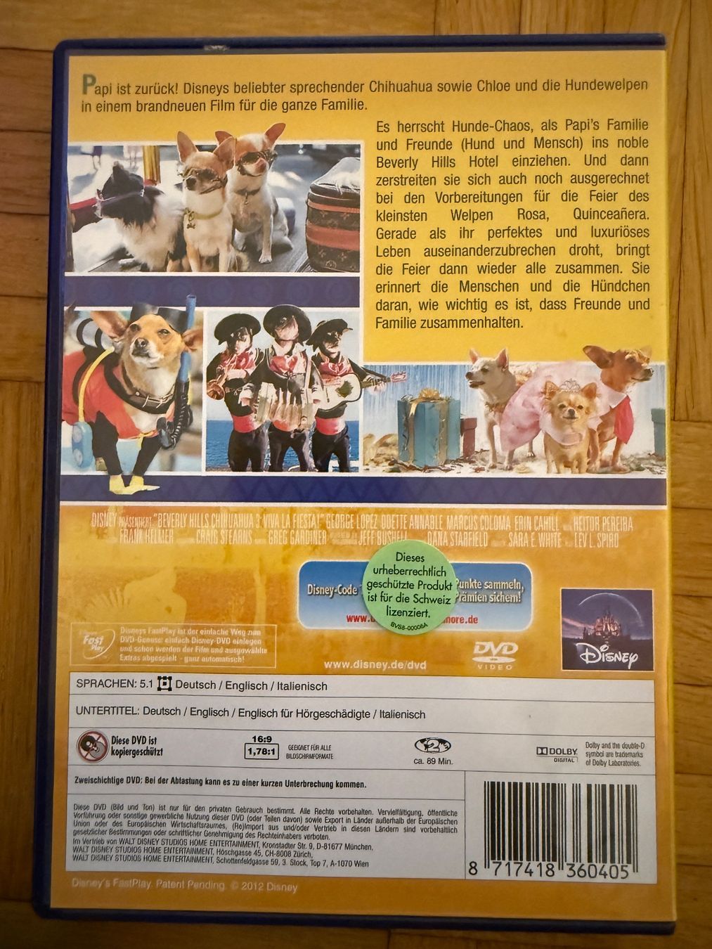 Tutti i DVDs: Beverly Hills Chihuahua 3 – Usato da Brunnen venduto da pel_vk7g 1