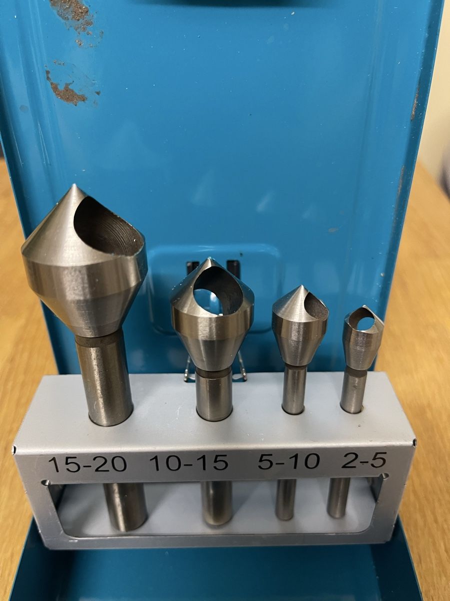 Technocraft Tutti gli attrezzi: HSS Querloch-Senker-Satz 90° 4-teilig technocraft  – Nuovo (secondo la descrizione) da Bassersdorf venduto da RaiverseUniversum 1