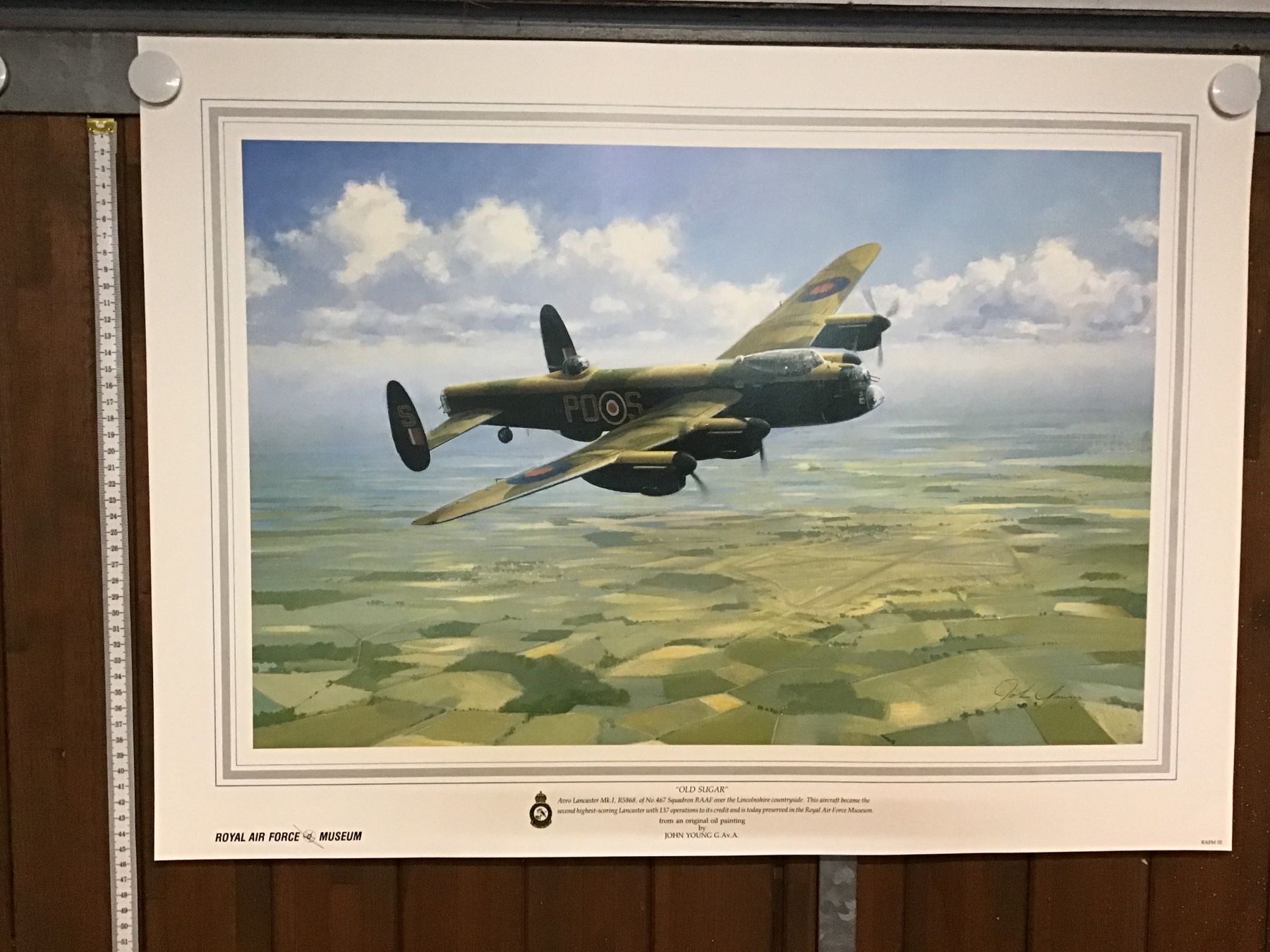 Foto & Immagini: RAF Lancaster "Old Sweat" Poster, signiert. – Usato da Männedorf venduto da Modell-Spezialisten