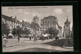 Le Locle, Place du Marche, Le Temple et 