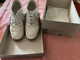 Sneakers Hogan Interactive in pelle chiara n.37