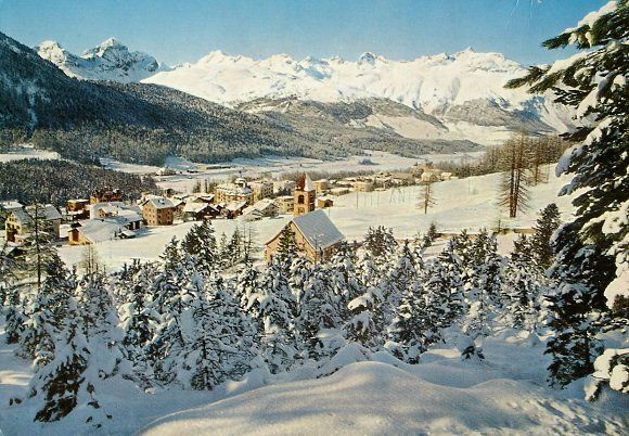 Cartoline postali: PONTRESINA mit Julierkette – Usato da Jona venduto da philajona