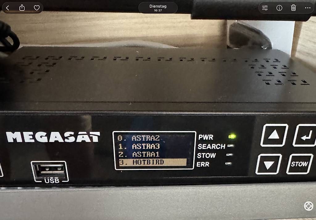 Parabola satellitare: Megasat Antenne mit Receiver  – Usato da Zug venduto da Speedyforever 2