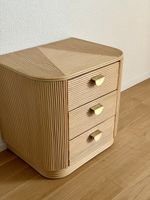Mid Century Modern Rattan Nachttisch