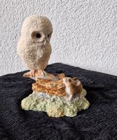 Schöne Eulenfigur mit Maus von Border Fine Arts