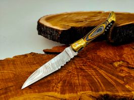 Laguiole Damast Messer Klappmesser echtes Damastmesser