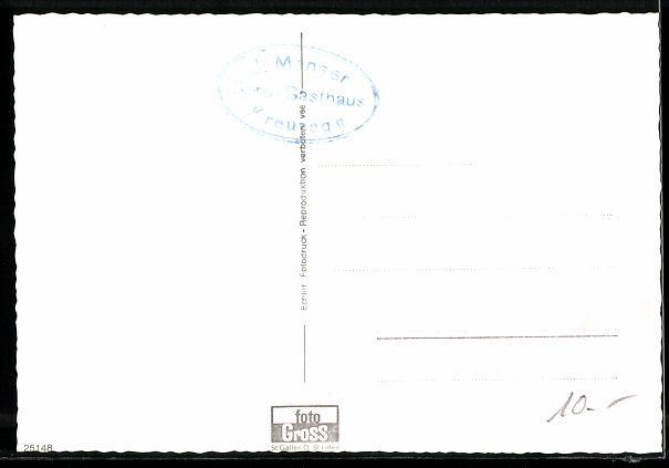 Cartoline postali: Libingen, Bergwirtschaft Kreuzegg, Kühe – Usato da Berlin venduto da bartko-reher 1