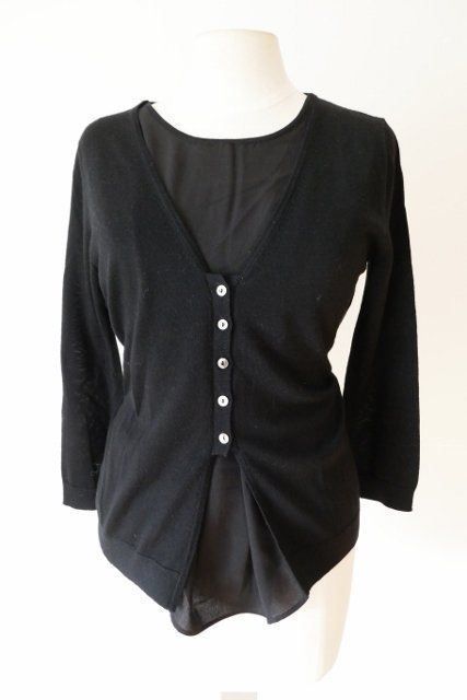 Maglioni & Felpe: STEFANEL 100% Wolle Pulli Shirt Bluse 2 in 1 Pullover Gr.XS – Usato da Winterthur venduto da Lotusherz