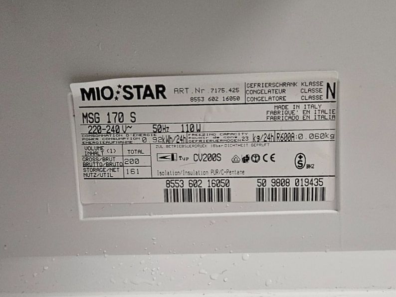 Mio Star Congelatori: Tiefgefrierschrank, MioStar, 161 Liter – Usato da Bözberg venduto da Banff1 4