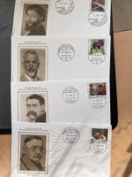 CH 1986 FDC Satz PP Kunst Ortsstempel Lausanne Bern Chur