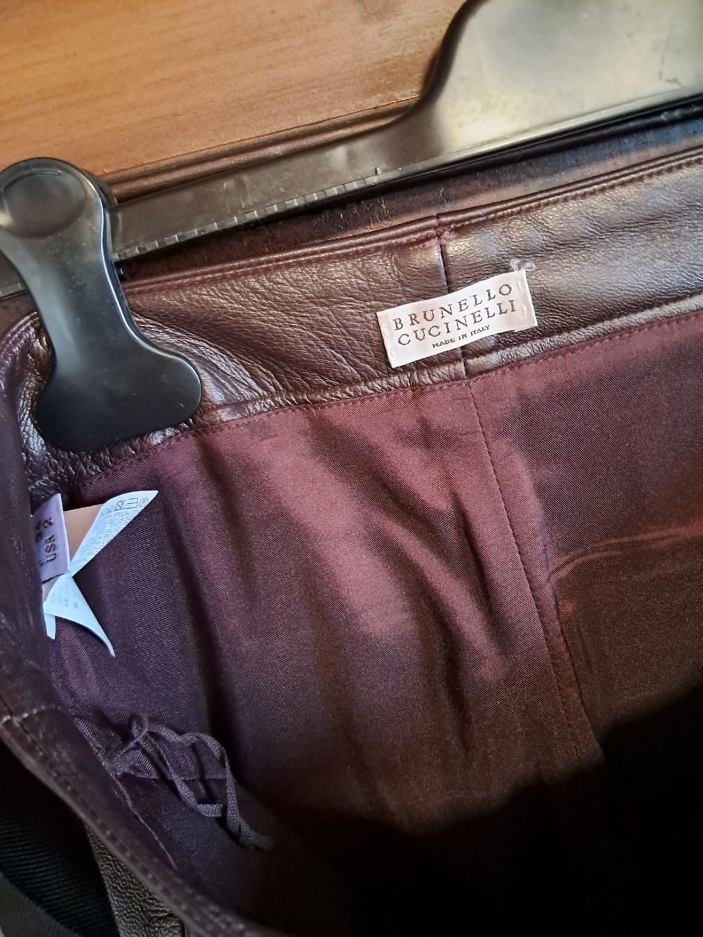 Brunello Cucinelli Hosen: Brunello Cucinelli Lederhose XS 34 – Gebraucht aus Kefikon TG von theratpack20 7