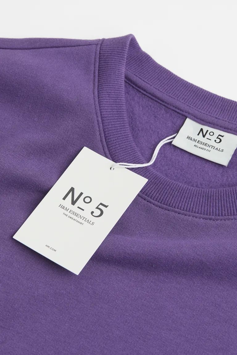 H&M Maglioni & Felpe: Sweat violet H&M Essentials – Usato da Semsales venduto da Sherlock_ 2