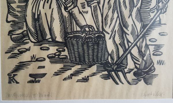 Poster & Bilder: Krebs, Karl:  Kartoffelernte – Gebraucht aus Röthenbach i. E. von Heureka5 2