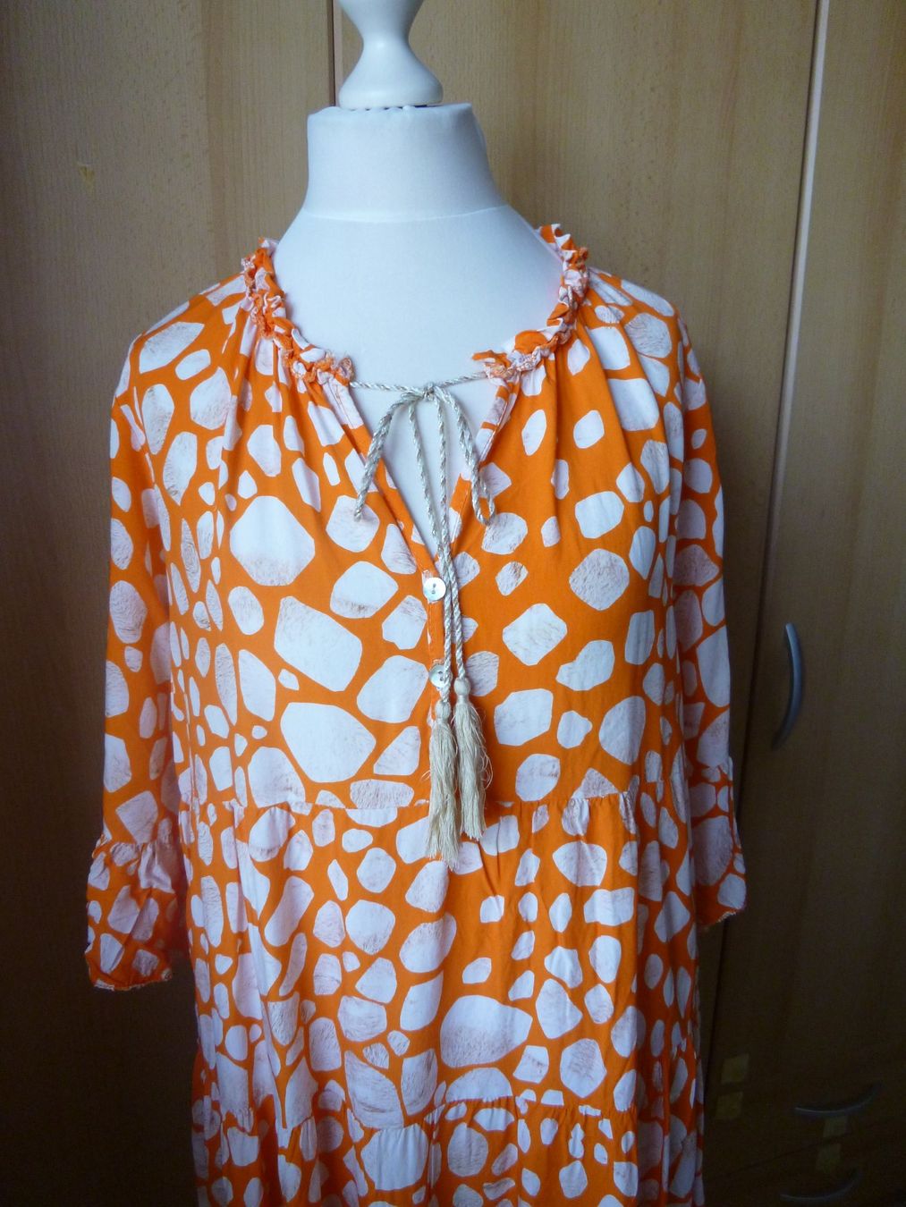Kleider: orange Long Bluse / Kleid TANTRA  Gr. L – Gebraucht aus Dättlikon von Mamakuga 6