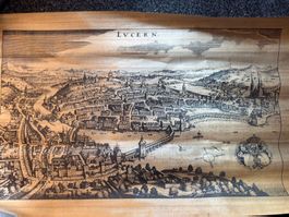 Holzbild Luzern – handgefertigte Stadtansicht