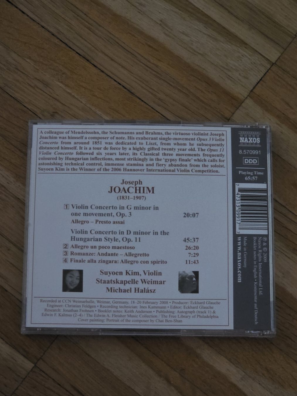 CD: CD: Joseph Joachim: Violinkonzerte – Usato da Aesch BL venduto da immon 1