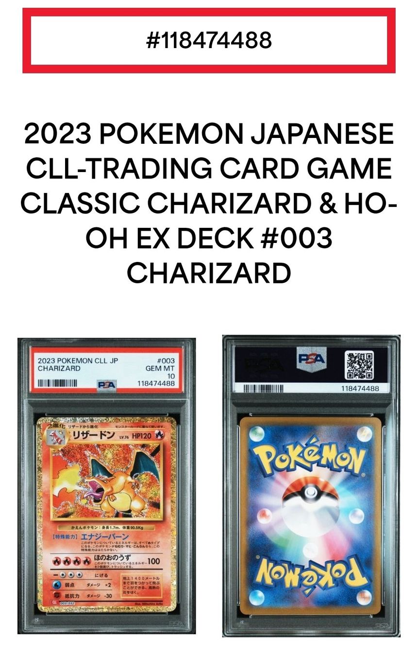 Pokémon Sammelbilder & Trading cards: Pokemon Charizard 003/032 Psa 10 Gem Mint Classic collection – Neu und originalverpackt aus Cademario von Poke_Dan 2