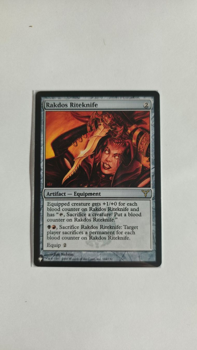 Magic The Gathering Sammelbilder & Trading cards: MTG Rakdos Knife - 164/180 - Mint – Neu (gemäss Beschreibung) aus La Tour-de-Peilz von val_h8g8