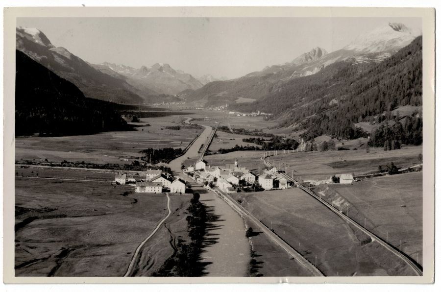 Cartoline postali: La Punt-Chamues-ch, gelaufen 1948 – Usato da Frauenfeld venduto da POML