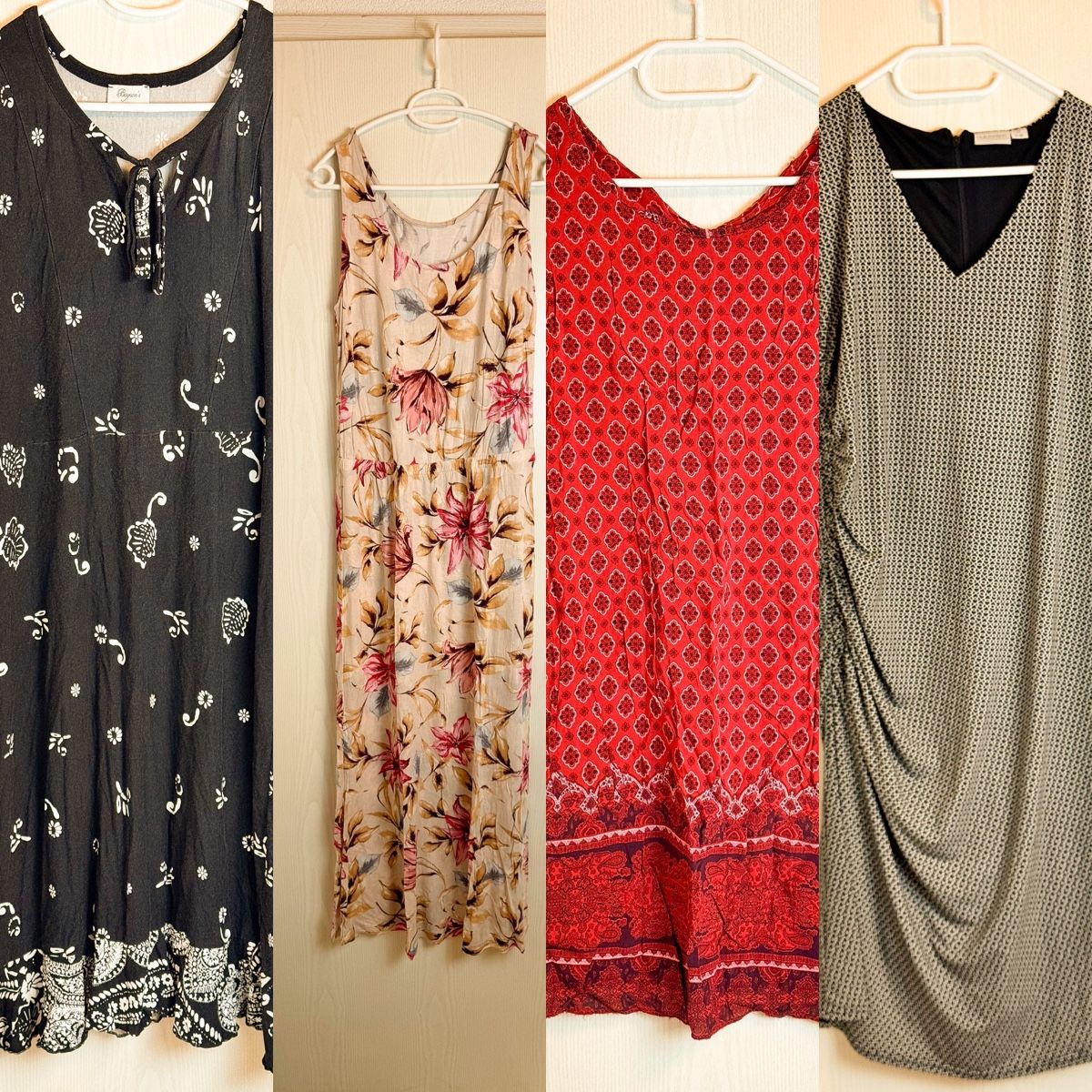 Lots de vêtements: 4 Damen Sommerkleider 44 verschiedene Muster – D'occasion à Galmiz par ranunkel25