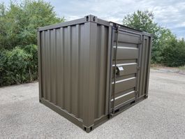 10 Fuss tief Lagercontainer Container in grün mit Türe
