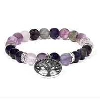 Armband „Amethyst & Fluorit“