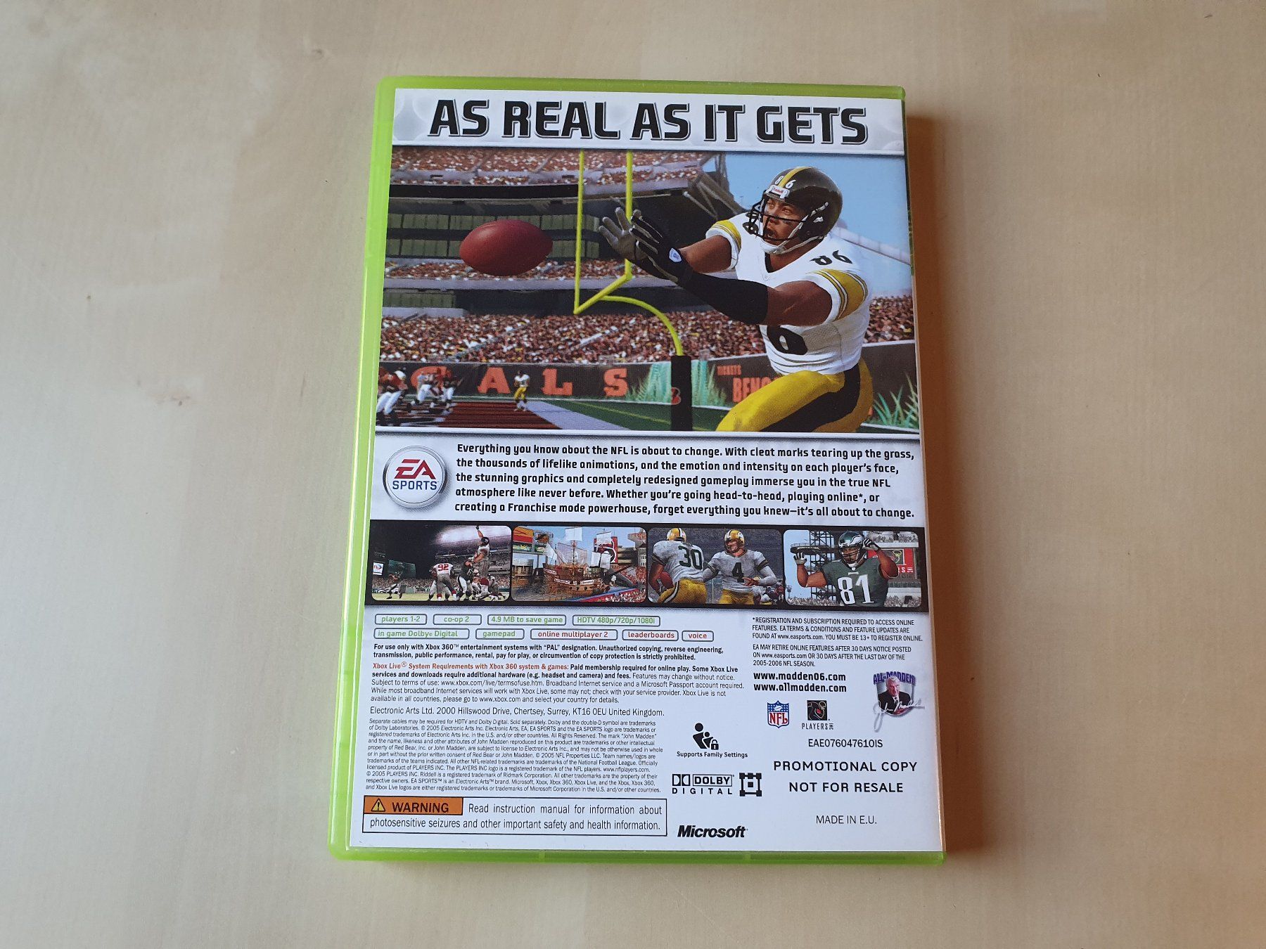 Microsoft Giochi: Madden 06 Promo – Usato da Stansstad venduto da collectorsshop 1