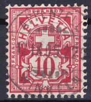 Vollstempel Appenzell-Winkeln 1905 (Bahnstempel) auf ZNr 61B