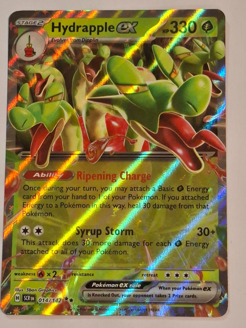 Pokémon Carte collezionabili: Hydrapple ex Holo Karte 014/142 EN 2024 – Nuovo (secondo la descrizione) da Buchs SG venduto da Vila66